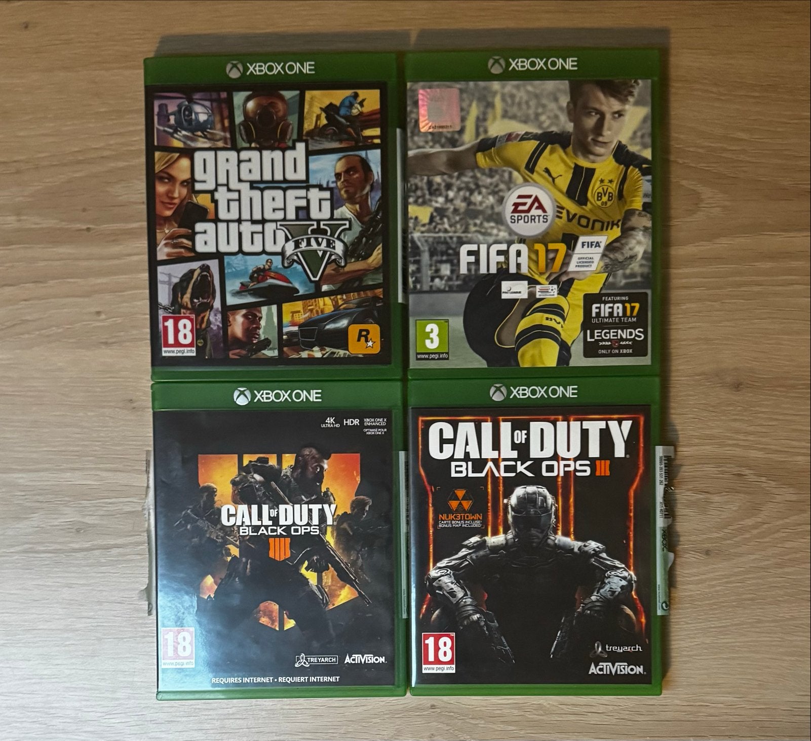 Xbox One Games: GTA V, FIFA 17, Call of Duty Black Ops 3+4, Avontuur en Actie, Online, Gebruikt, Verzenden