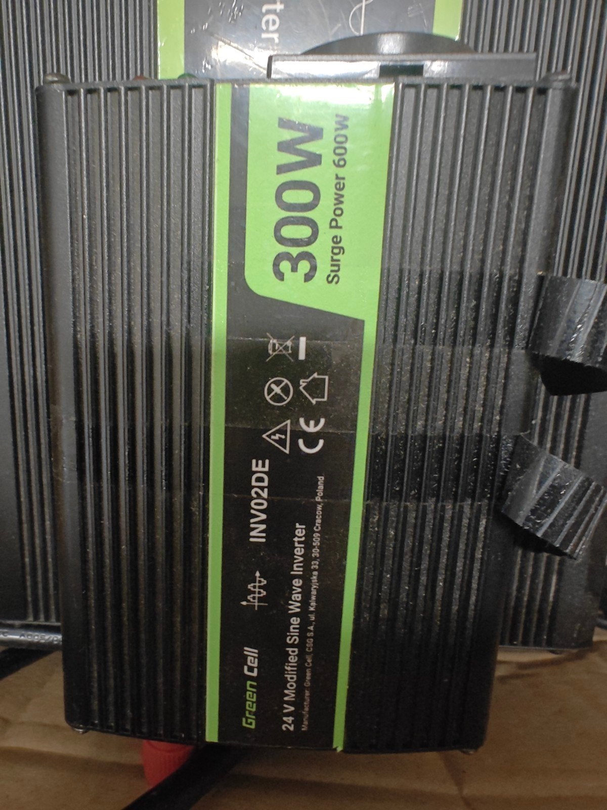 Green Cell 24V Modified Sinus Omvormer 300W/600W, Ophalen of Verzenden, Gebruikt, Overige merken, Omvormer