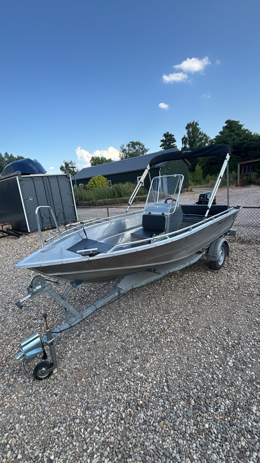 UMS 425CC Aluminium Vis / Consoleboot met Yamaha 30pk, Watersport en Boten, Overige merken, 4 m, Buitenboordmotor, Aluminium