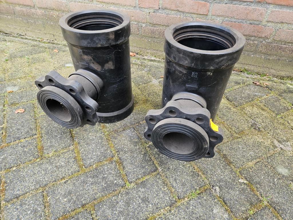 T-stuk 160mm x 80 mm flens voor hydrant of afsluiter., Overige materialen, Overige typen, Nieuw, Ophalen of Verzenden