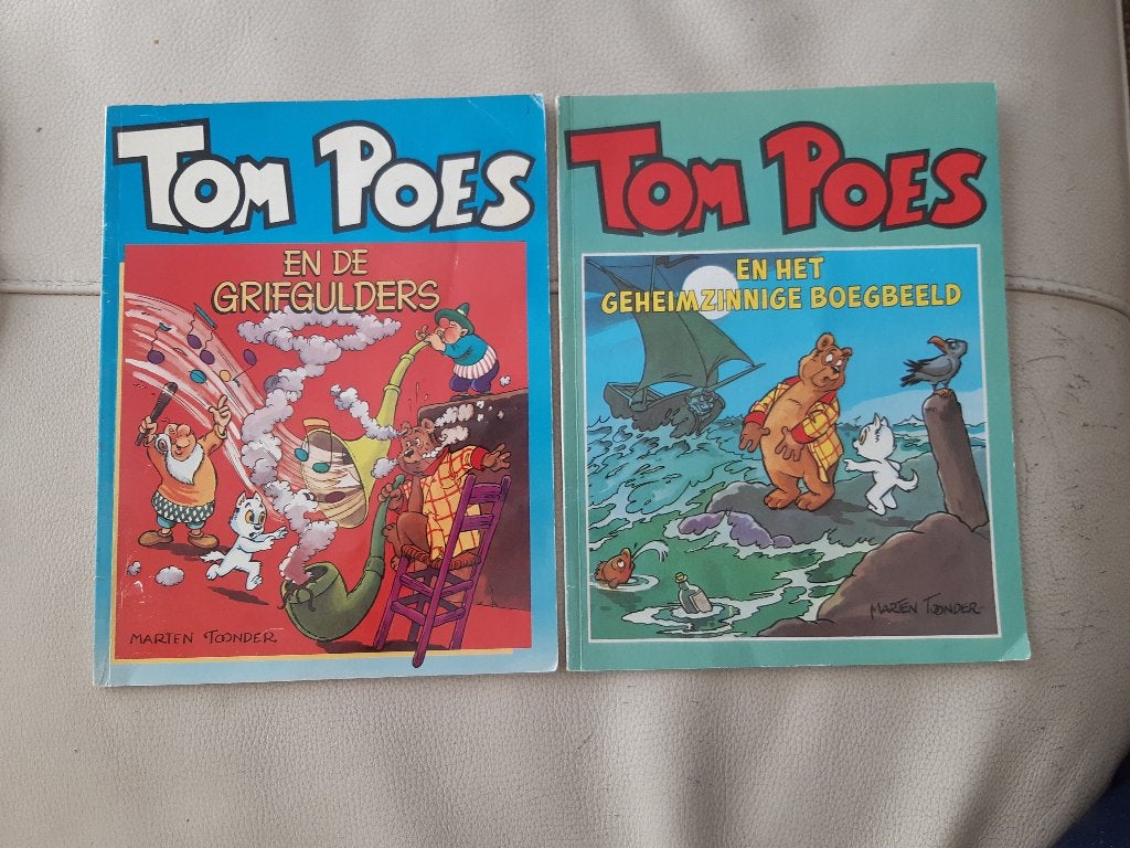 Tom Poes : De Grifgulders en het Geheimzinnige Boegbeeld, Boeken, Stripboeken, Gelezen, Marten Toonder, Verzenden, Meerdere stripboeken