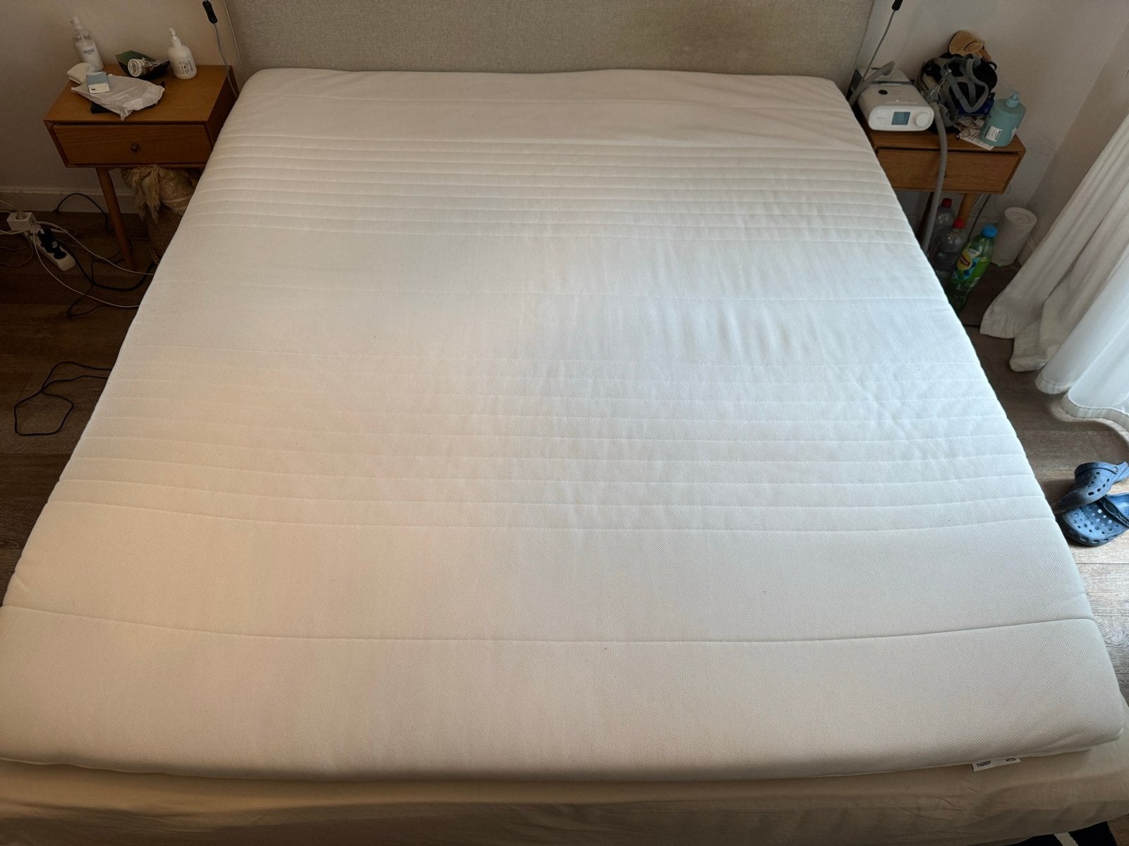 IKEA TUSSÖY Matras topper met traagschuim en wasbare hoes, Huis en Inrichting, Ophalen, Zo goed als nieuw, Matras