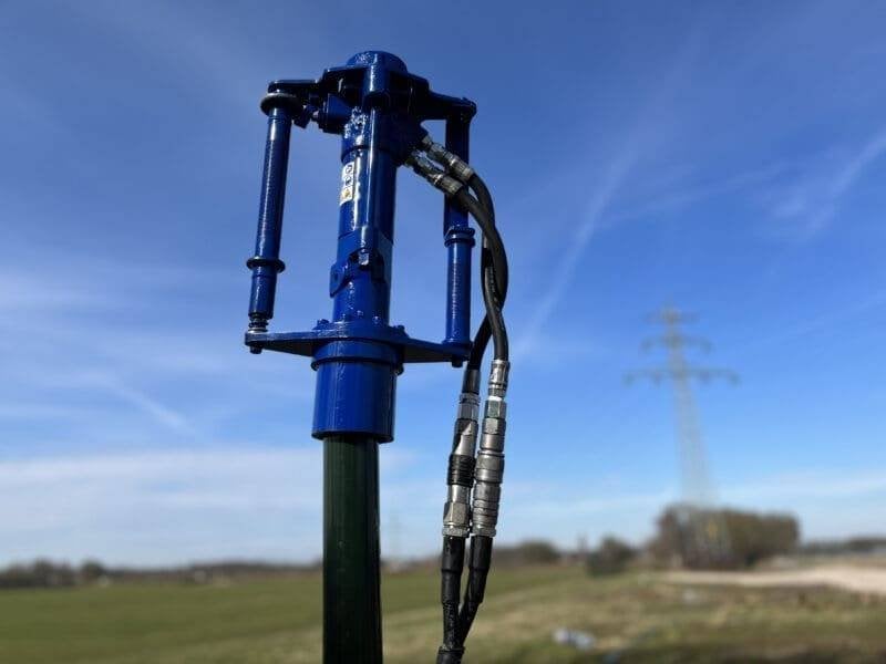 Hydraulische Palenrammer tot Ø110 mm Huren? Rixax verhuur!, Ophalen, Gebruikt, Overige soorten, Maruzen
