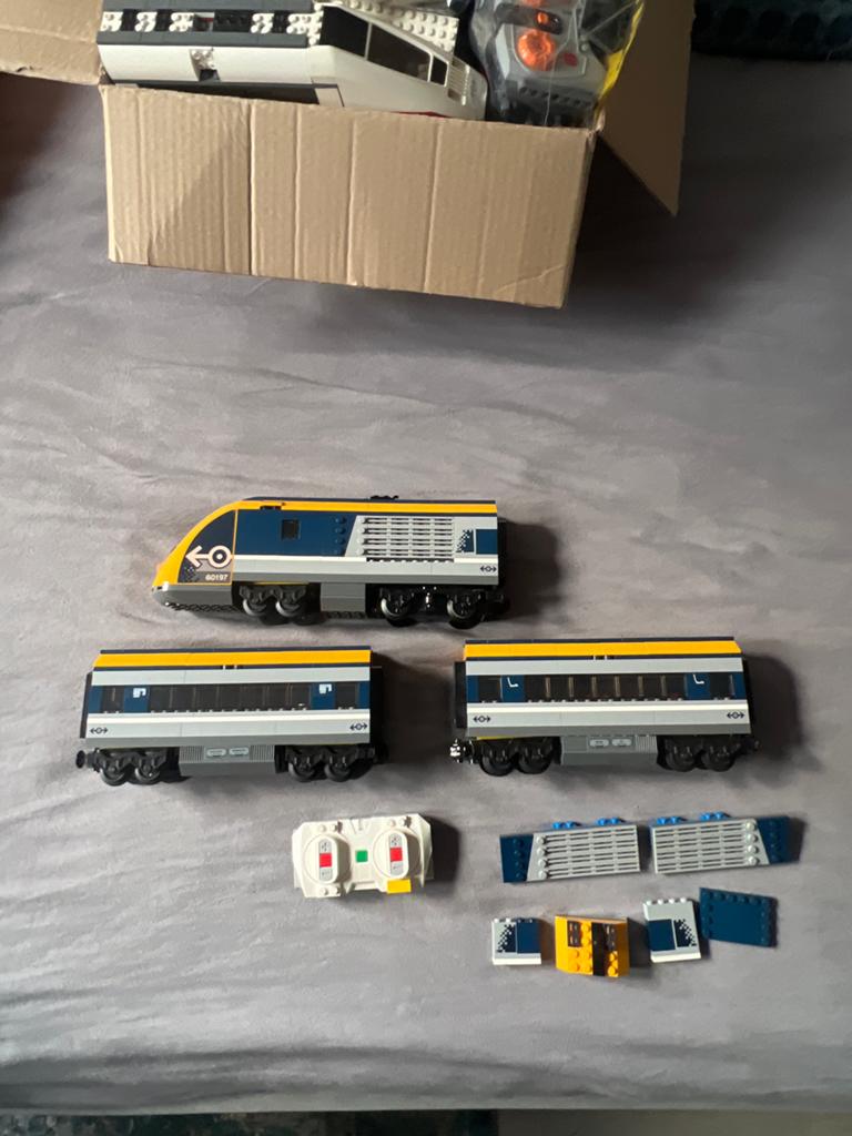 LEGO City Trein met afstandsbediening en extra onderdelen, Ophalen of Verzenden, Gebruikt, Overige merken