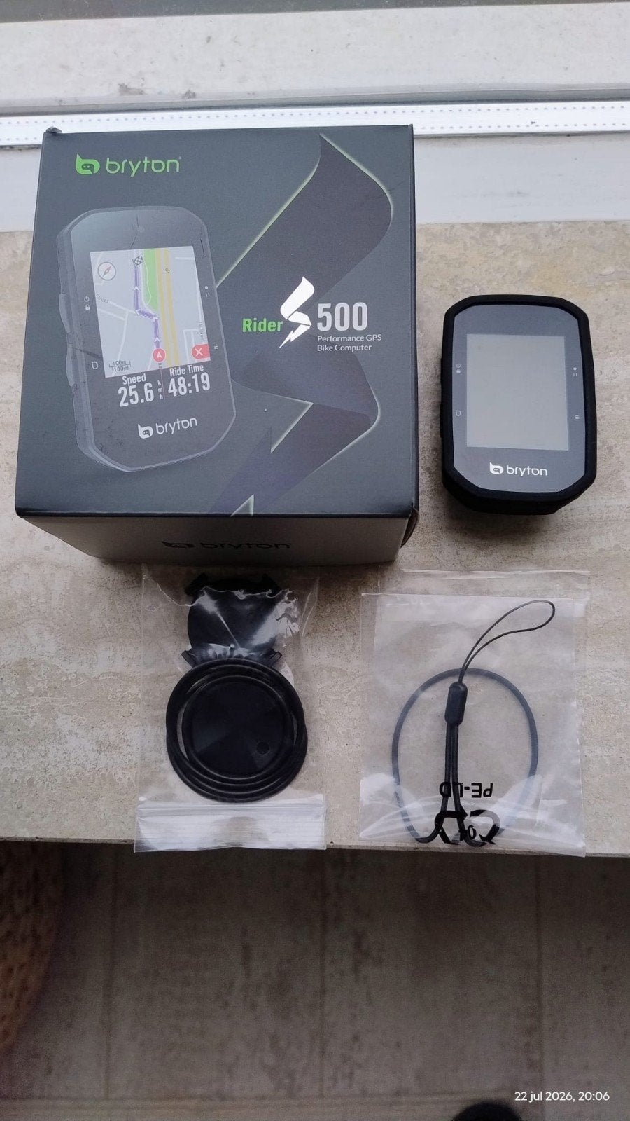 Bryton Rider S500 Performance GPS Fietscomputer, Fietsen en Brommers, Ophalen of Verzenden, Waterdicht, Zo goed als nieuw