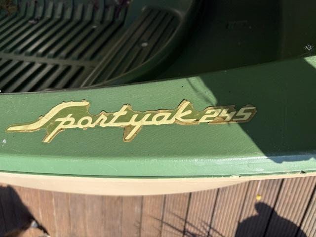 Boot Bic Sportyak 245 groen, inclusief fluistermotor, Watersport en Boten, Ophalen, Gebruikt, Overige typen, Met peddels