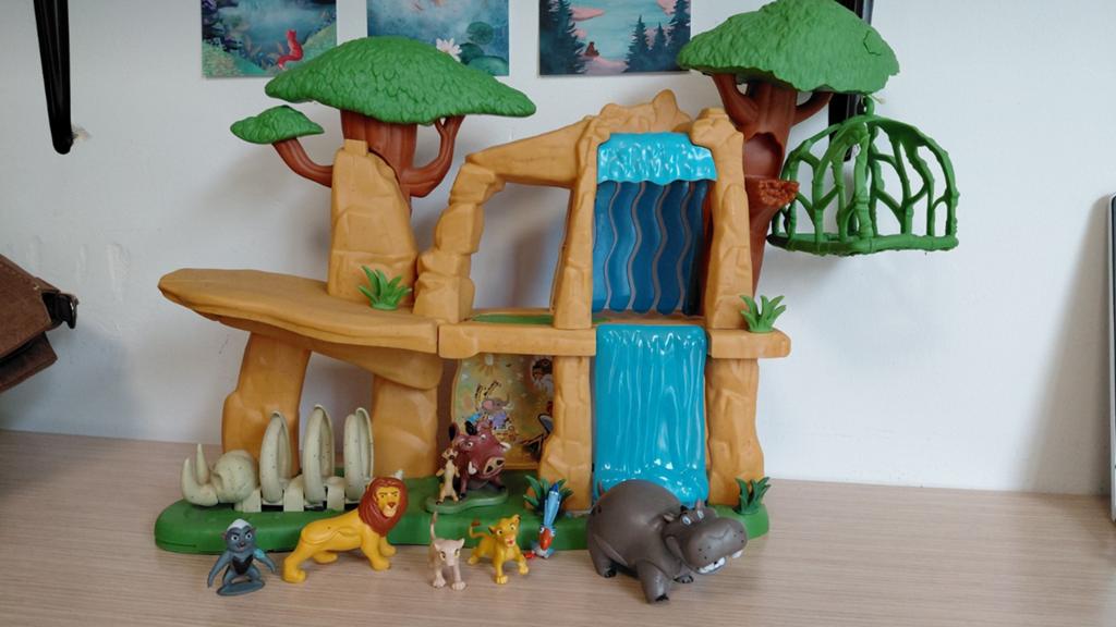 Lion king disney speelset leeuwenkoning, Ophalen of Verzenden, Zo goed als nieuw