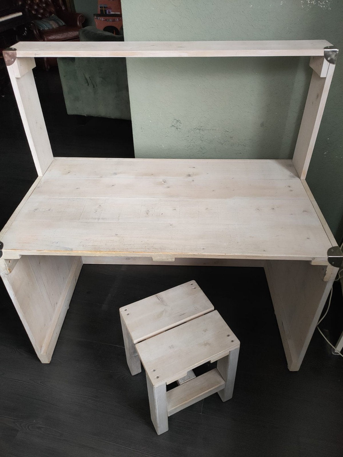 Uniek Kinderbureau / speeltafel met kruk, Ophalen, Gebruikt, Overige typen