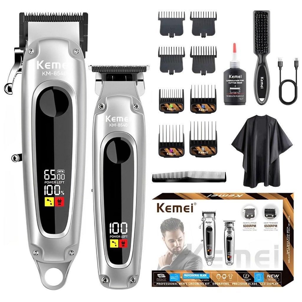 Kemei KM-8540 Draadloze Tondeuse En Haartrimmer Set, Ophalen, Nieuw, Tondeuse