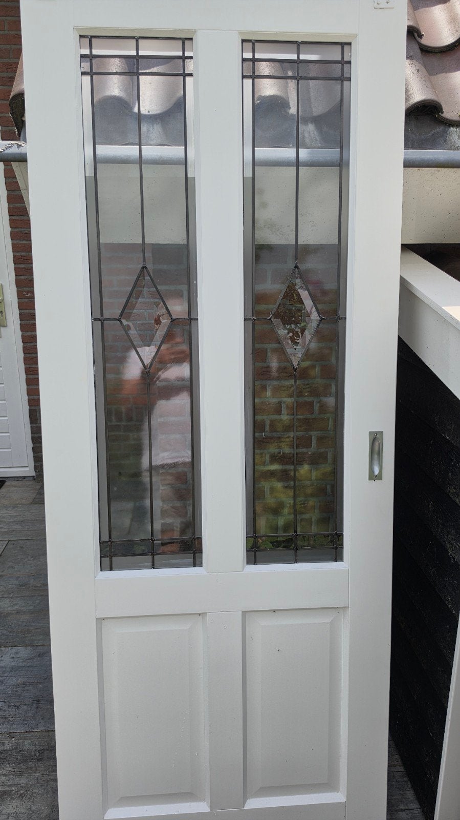 Binnendeuren met glas in lood, Gebruikt, 80 tot 100 cm, Binnendeur, Ophalen of Verzenden