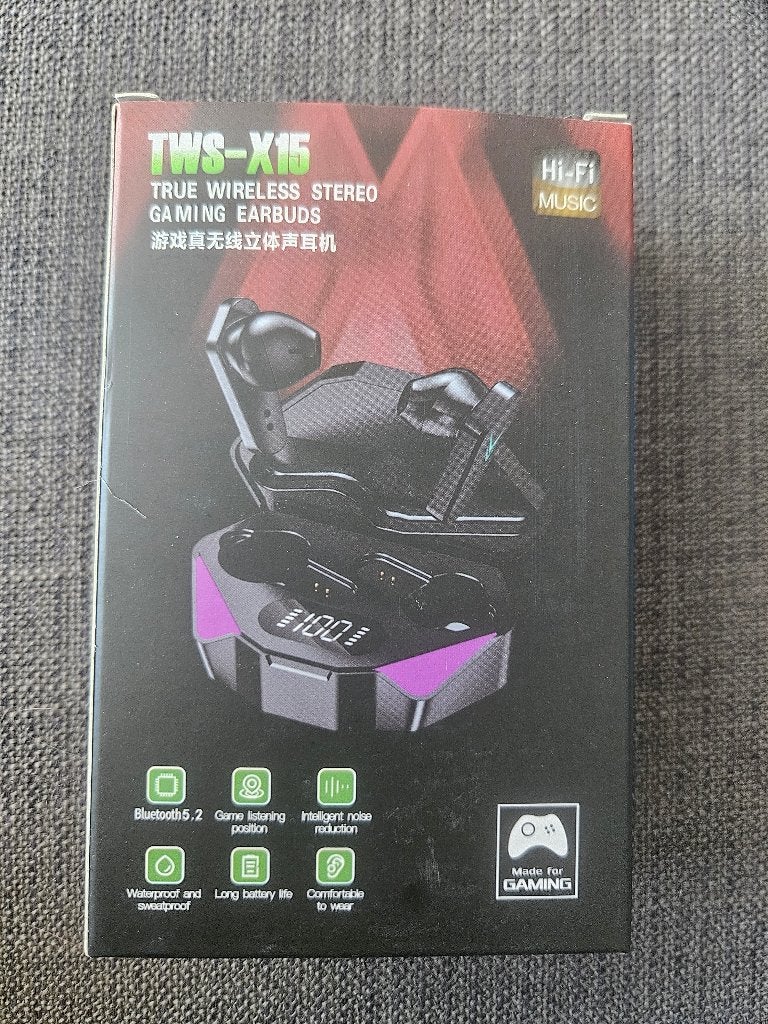 Hi-Fi music gaming earbuds, Nieuw, Zwart, Ophalen, Overige merken
