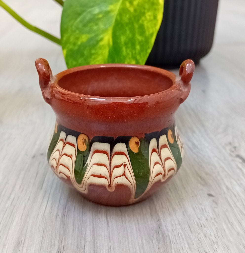 vintage traditionel bulgaars handgemaakt mini amfora kruik, Verzenden