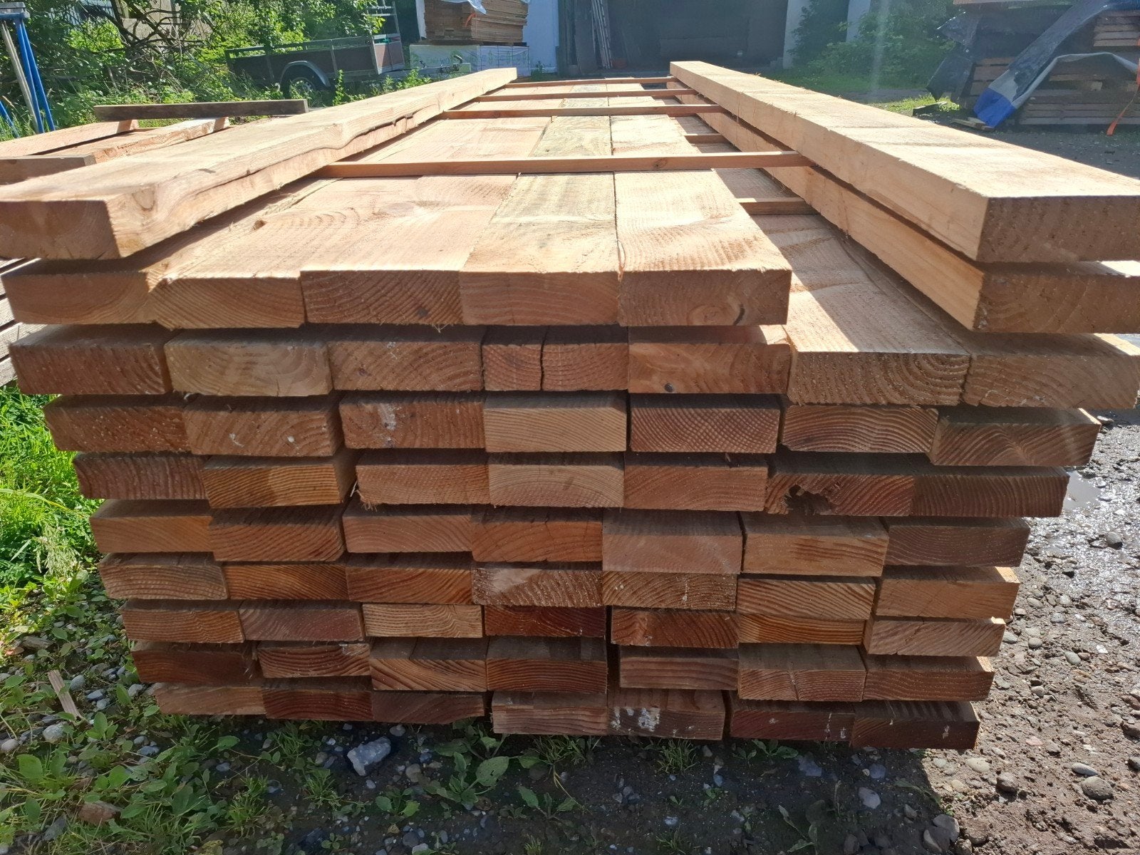 15 st douglas 5x15x400 cm balken bezorgen mogelijk, Ophalen, Nieuw, 250 cm of meer, Balken