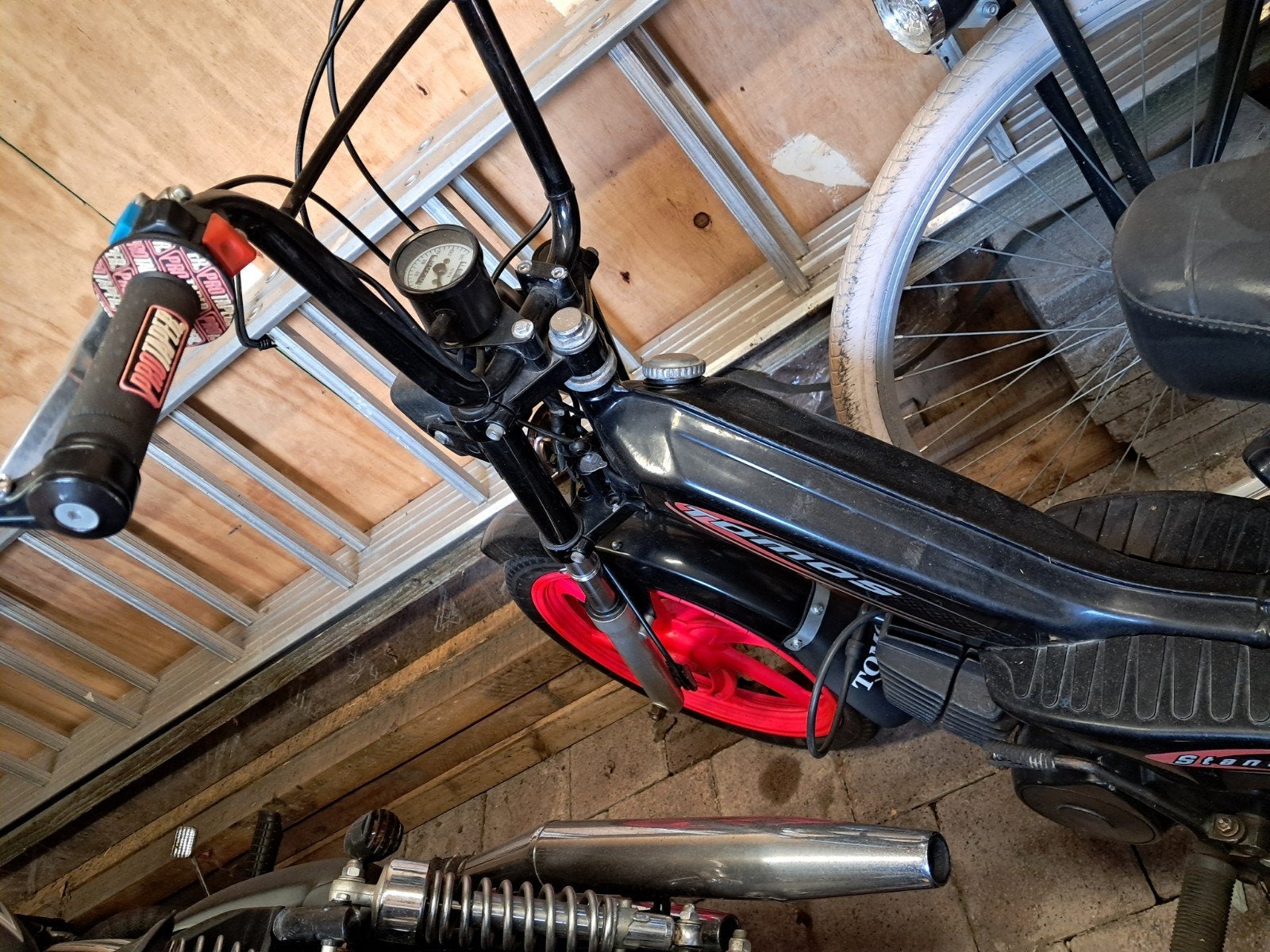 Tomos blauw kenteken, Ophalen, Gebruikt