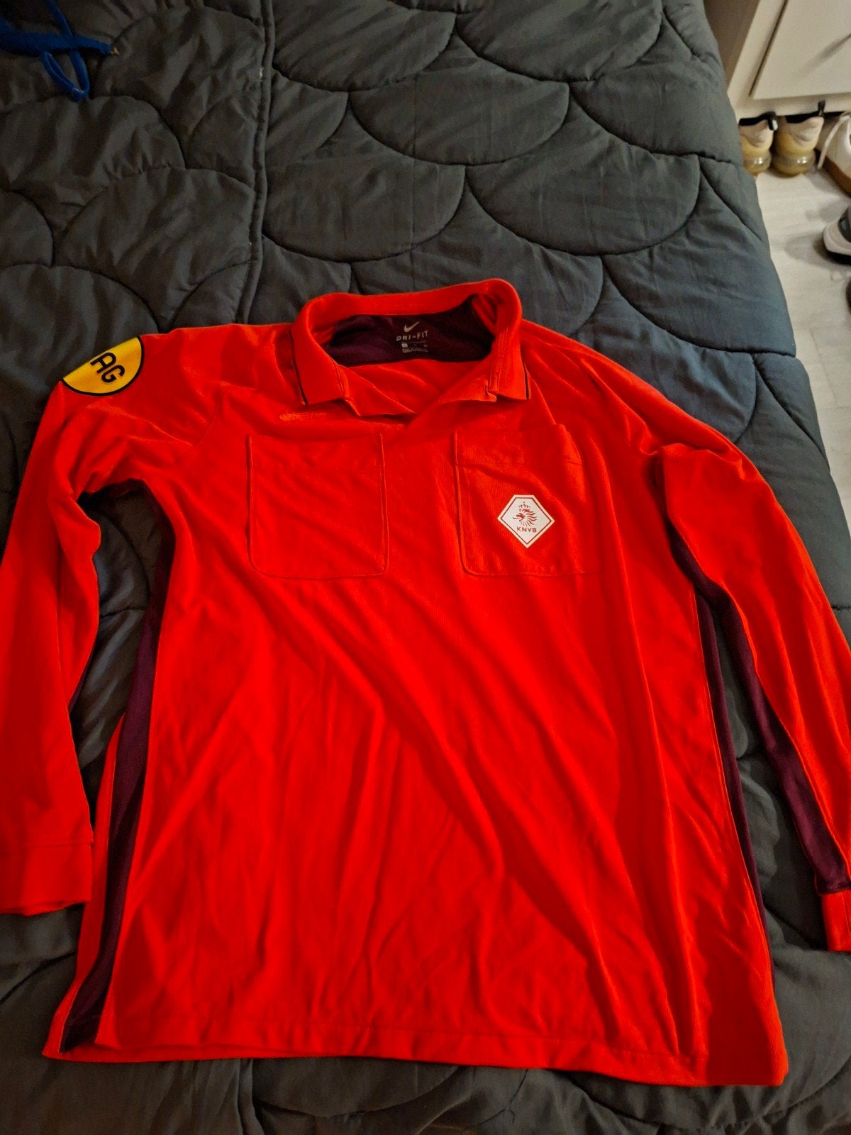 knvb scheidsrechtersshirt maat XL, Maat XL, Ophalen of Verzenden, Zo goed als nieuw, Shirt