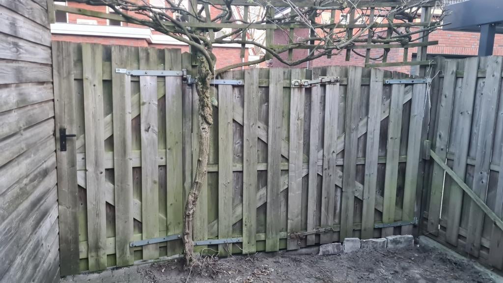 Schuttingdeur en dubbele poort, Ophalen, Hout, Minder dan 3 meter