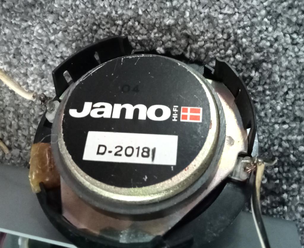 Jamo hoge toon luidspreker / dometweeter, Audio, Tv en Foto, Gebruikt, Ophalen of Verzenden, Minder dan 60 watt, Front, Rear of Stereo speakers