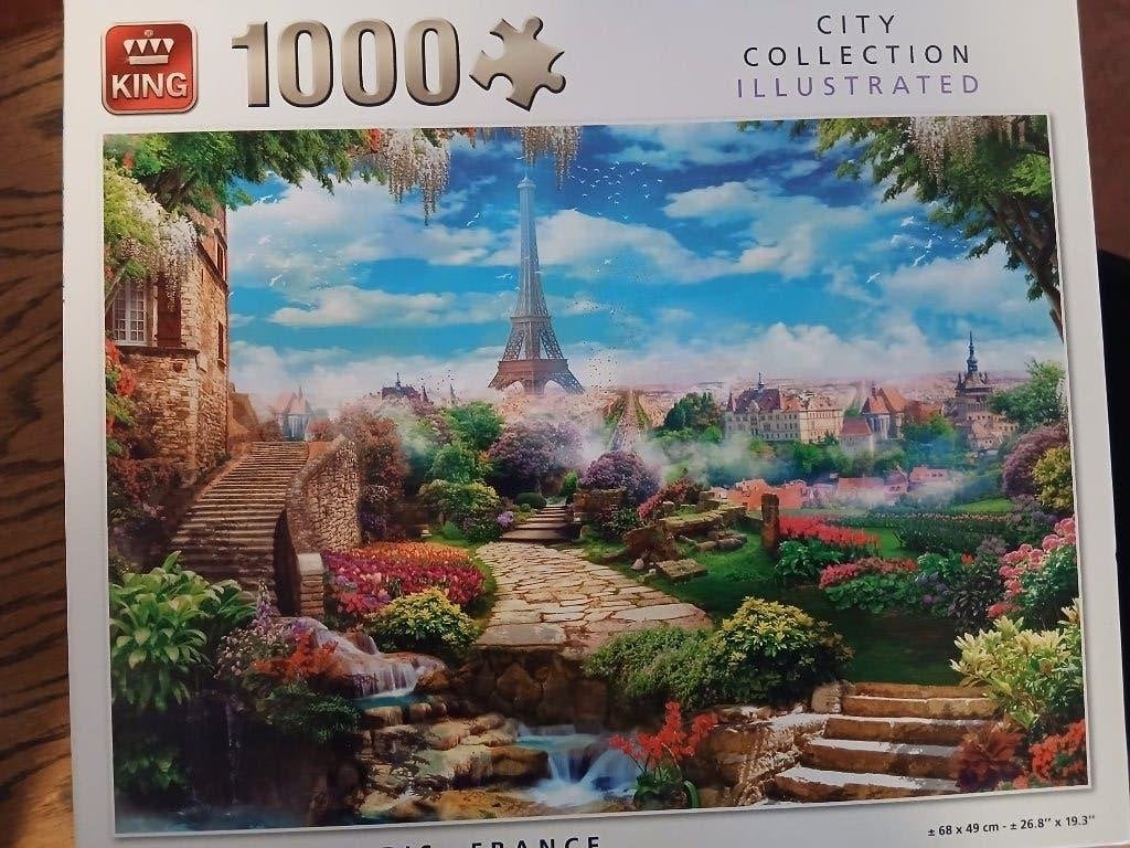 King City Collection Legpuzzel Parijs 1000 stukjes, Ophalen of Verzenden, 500 t/m 1500 stukjes, Zo goed als nieuw, Legpuzzel