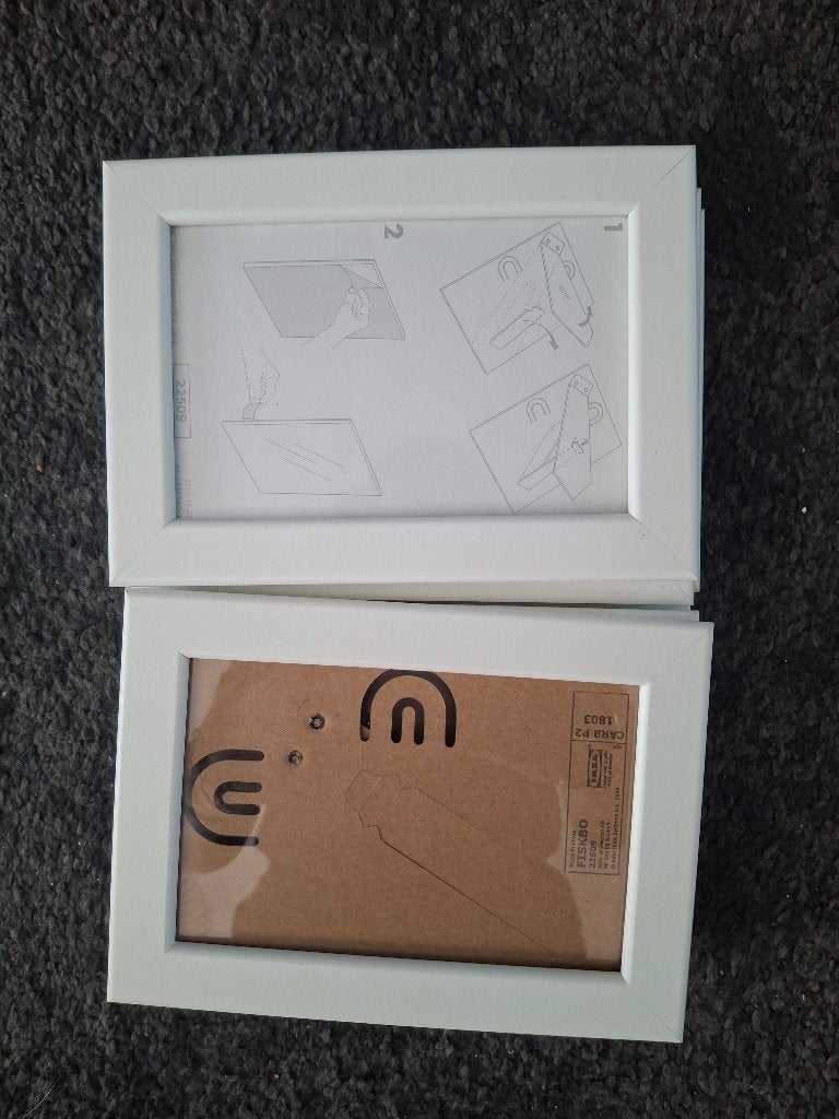 Fotolijstjes wit, Ophalen, Hout, Zo goed als nieuw, Modern