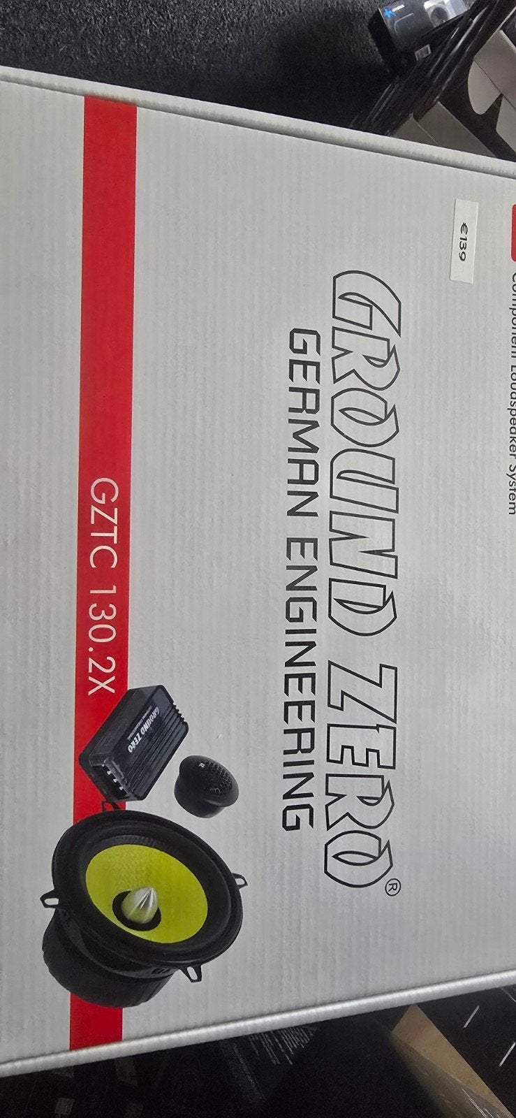 Ground Zero GZTC 130.2X Component Luidsprekersysteem, Auto diversen, Autospeakers, Ophalen of Verzenden, Nieuw