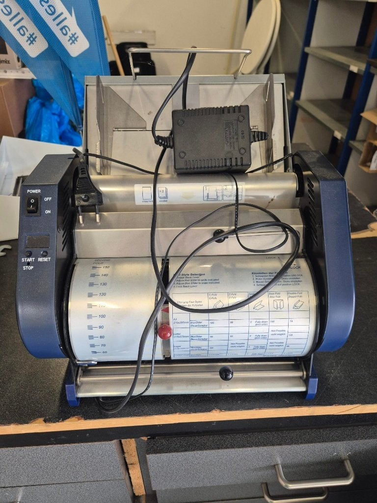 Vouwmachine papier (Polyfold), Ophalen, Gebruikt