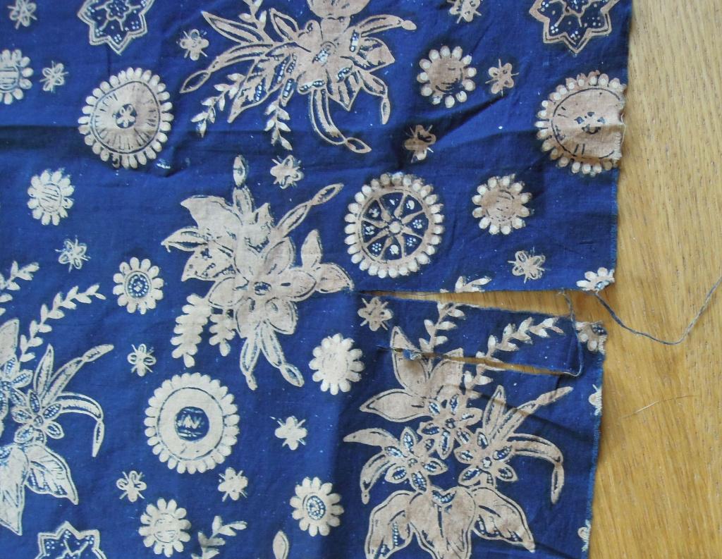 Nr ONB110+: Vijf Indonesische lappen per stuk te koop:, Gebruikt, Overige kleuren, Ophalen of Verzenden, 30 tot 120 cm