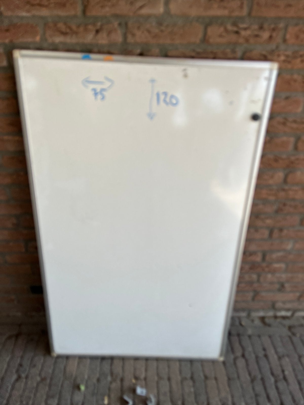 Whitebord 120x75, Ophalen, Gebruikt, Magneetbord