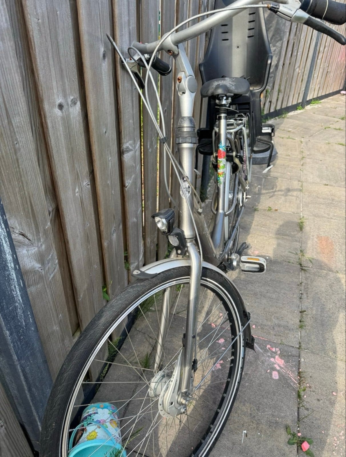 Gazelle fiets met kinderzitje, Ophalen, Gebruikt, Velgrem, Versnellingen
