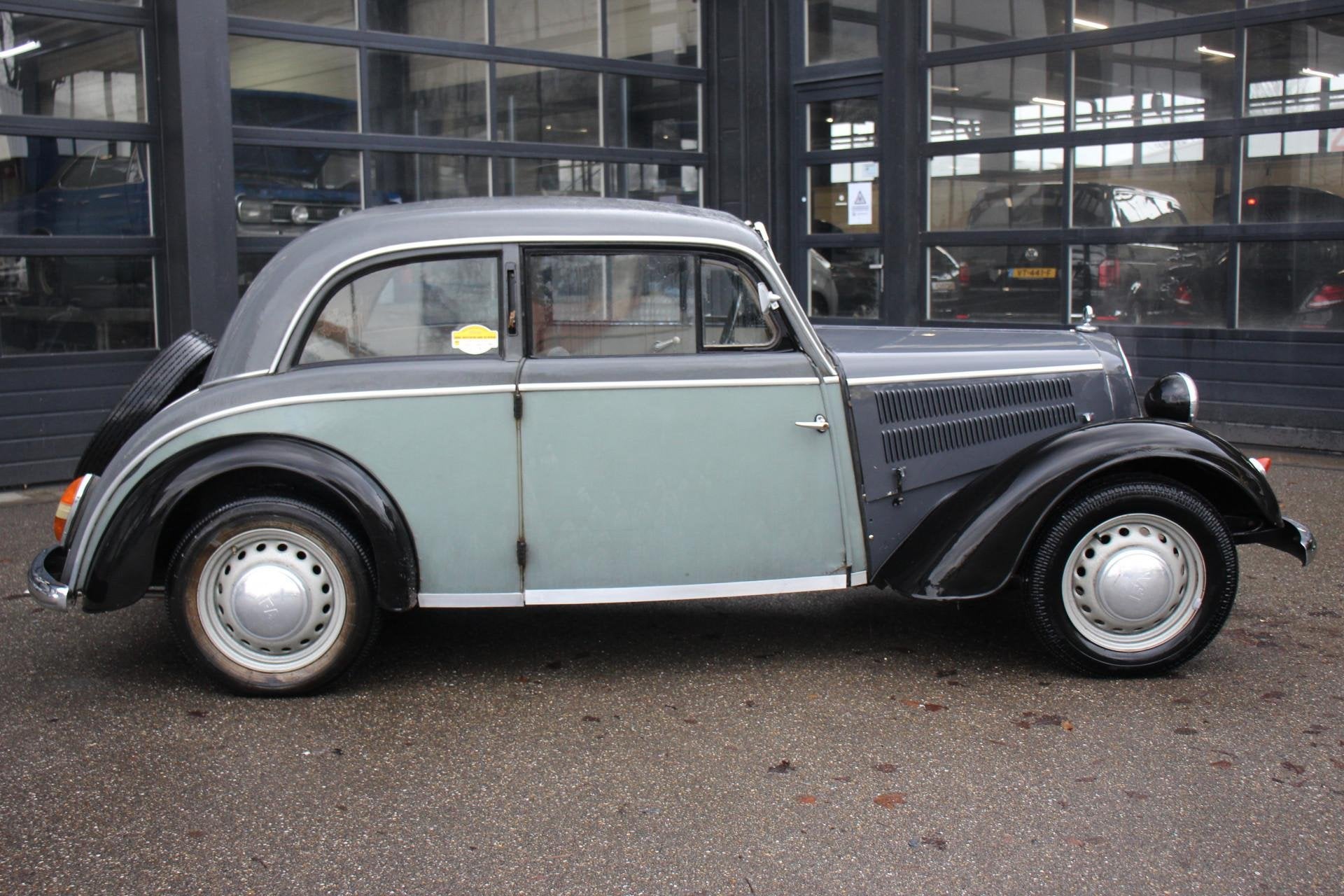 DKW IFA AUDI F8 1954 oldtimer auto! ZEER UNIEK 2T, Auto's, Oldtimers, Overige merken, Stof, Bedrijf, Handgeschakeld