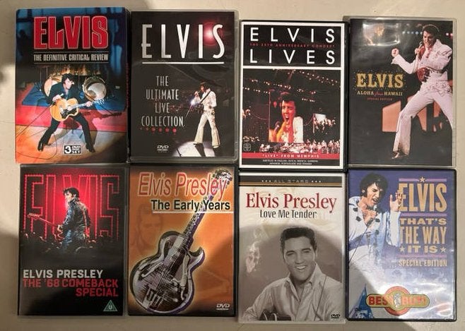 Elvis Presley DVD Collectie - 8 stuks, Alle leeftijden, Nederlands, Ophalen of Verzenden, Inclusief doosje