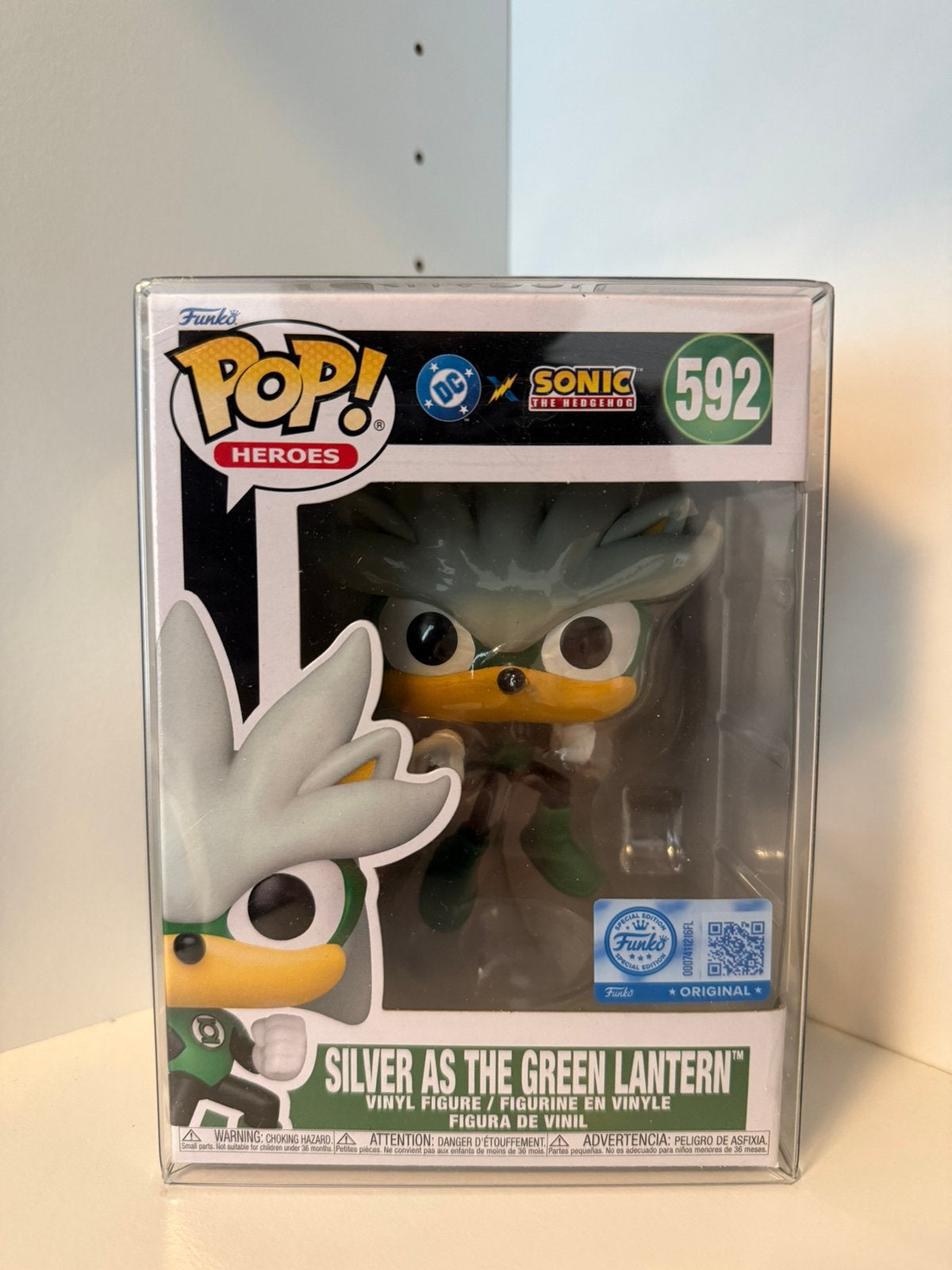 Funko Pop! Silver as The Green Lantern #592 – DC x Sonic, Ophalen of Verzenden, Zo goed als nieuw
