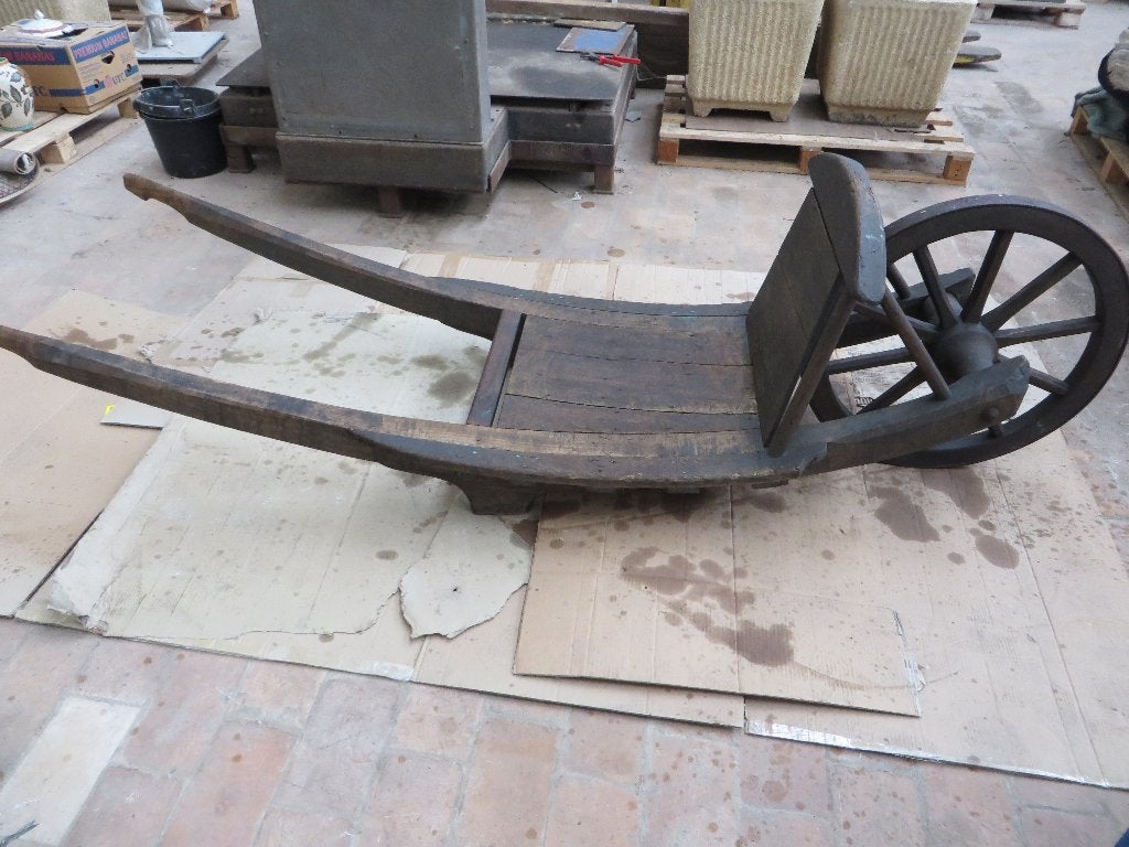 antieke houten kruiwagen, Antiek en Kunst, Ophalen