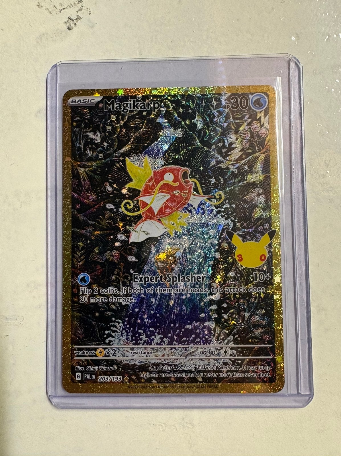 Pokemon kaart magikarp 30th anniversaty, Ophalen of Verzenden, Nieuw