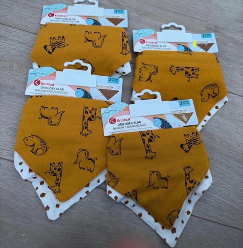Nieuwe Kruidvat slabben met dierenprint - 4 sets, Ophalen of Verzenden, Nieuw