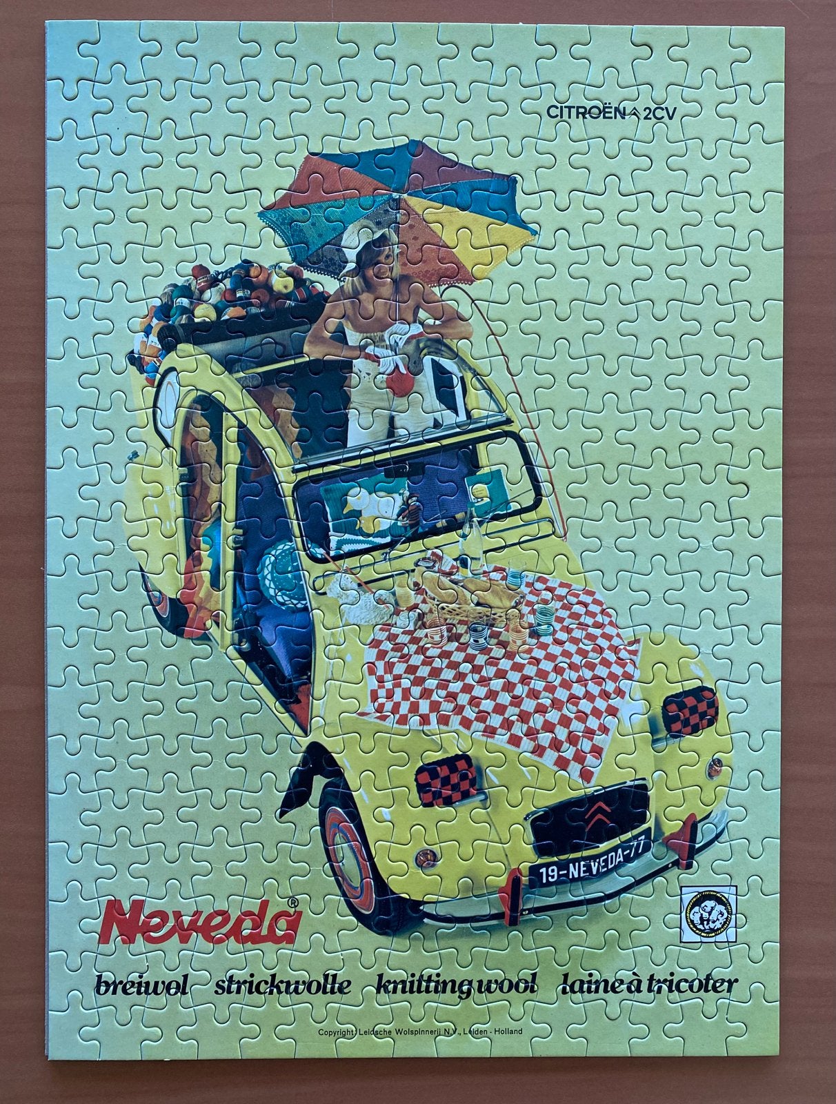 Unieke Vintage puzzel (1977) - Citroën 2CV, Ophalen