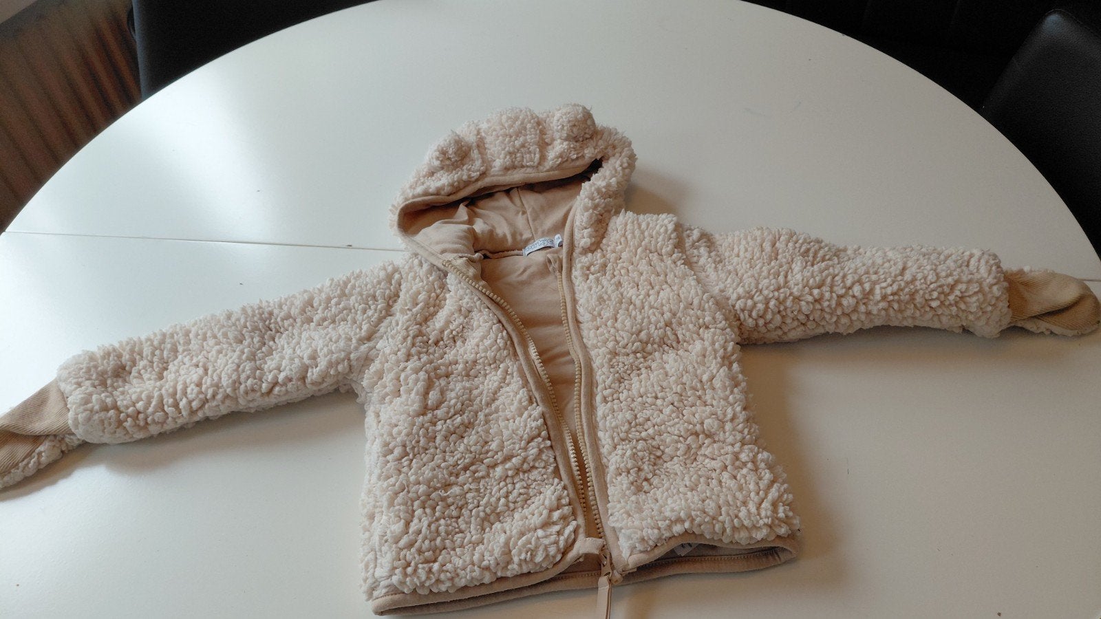teddy jas maat 92/98, Ophalen, Zo goed als nieuw, Meisje, Jasje