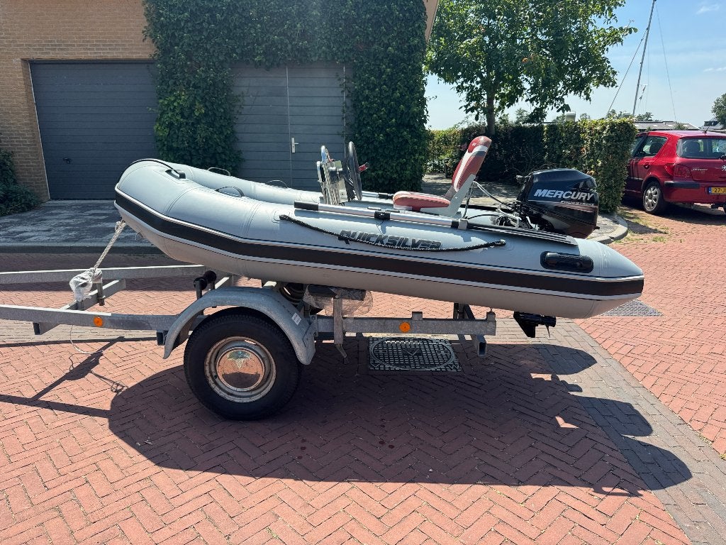 Quicksilver 300 Sport + Mercury 9,9pk, Ophalen, Zo goed als nieuw, Motor en Techniek