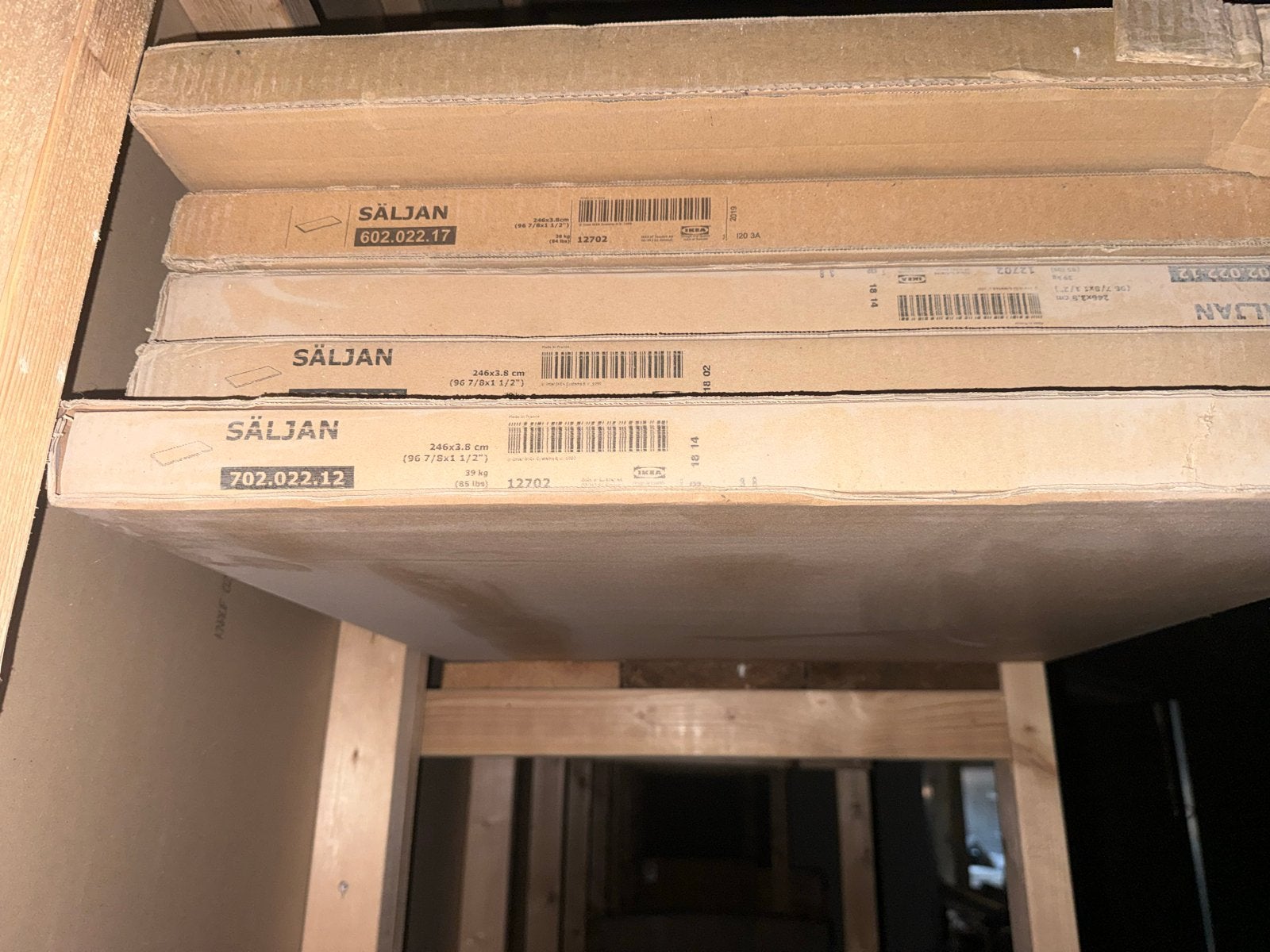 Nieuw IKEA SÄLJAN werkblad 246x3.8 cm 60202217 ikea, Ophalen, Nieuw
