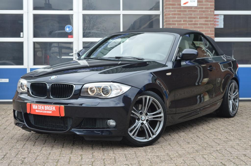 BMW 1 Serie Cabrio 125i M Sport | AUT - NAVI - STOELVERW, Euro 5, Gebruikt, 4 stoelen, Automatische klimaatregeling