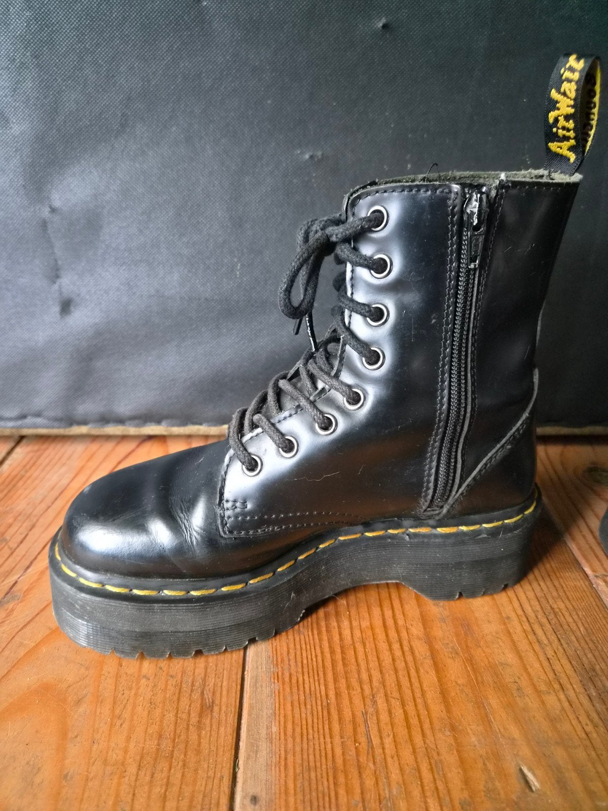 Dr. Martens Jadon Platform Boots Zwart Maat 37, Zwart, Lage of Enkellaarzen, Ophalen of Verzenden, Dr. Martens
