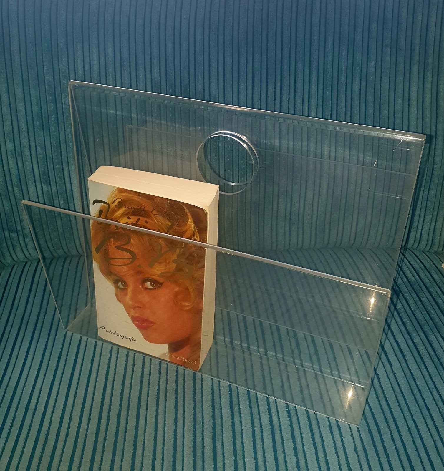 Plexiglas lectuurbak seventie's, Ophalen, Lectuurbak, Geschikt voor vinyl, Zo goed als nieuw