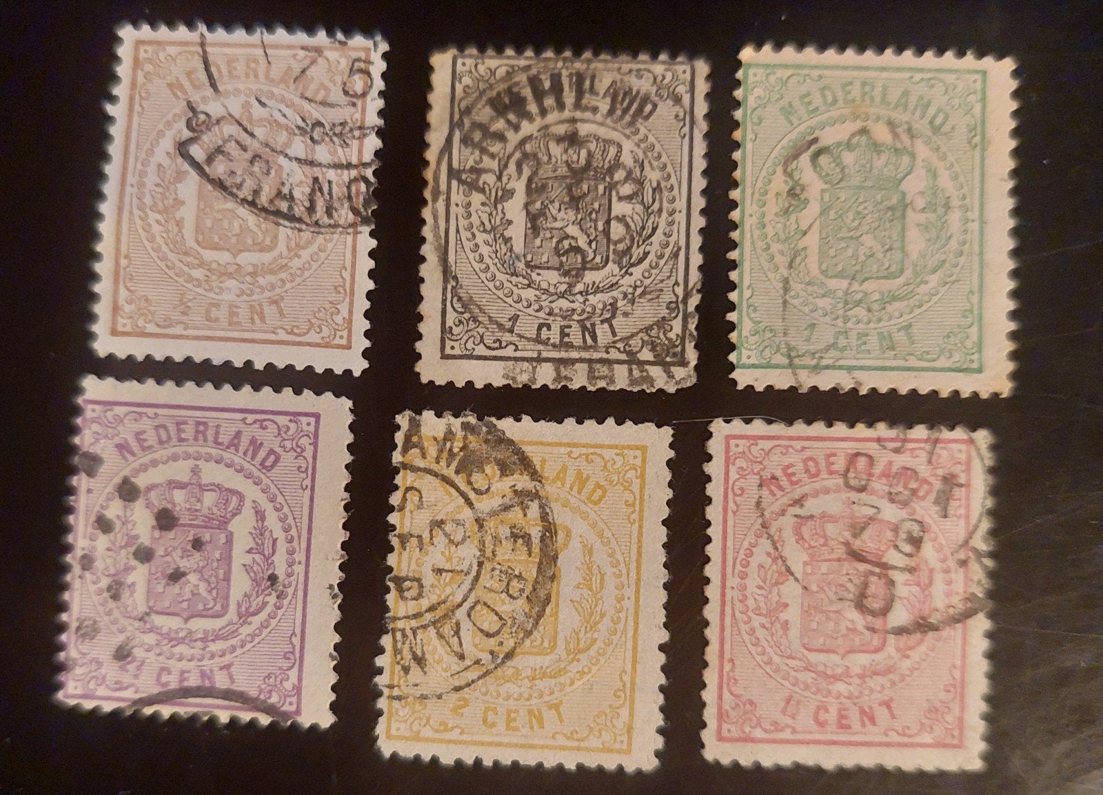 Wapenzegels 1879 gebruikt., Ophalen of Verzenden, T/m 1940, Gestempeld