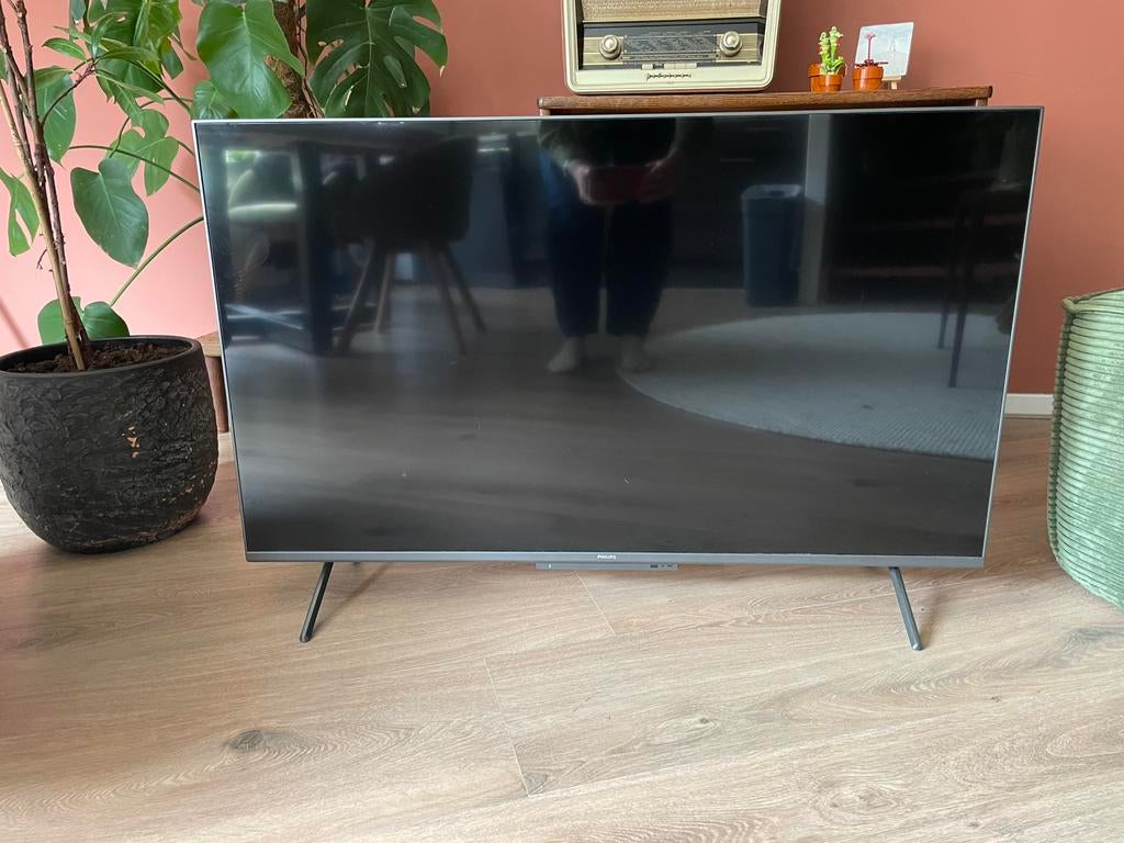 Philips Ambilight 4K LED + Chromecast, Ophalen, 50 tot 100 cm, Zo goed als nieuw, Minder dan 100 cm