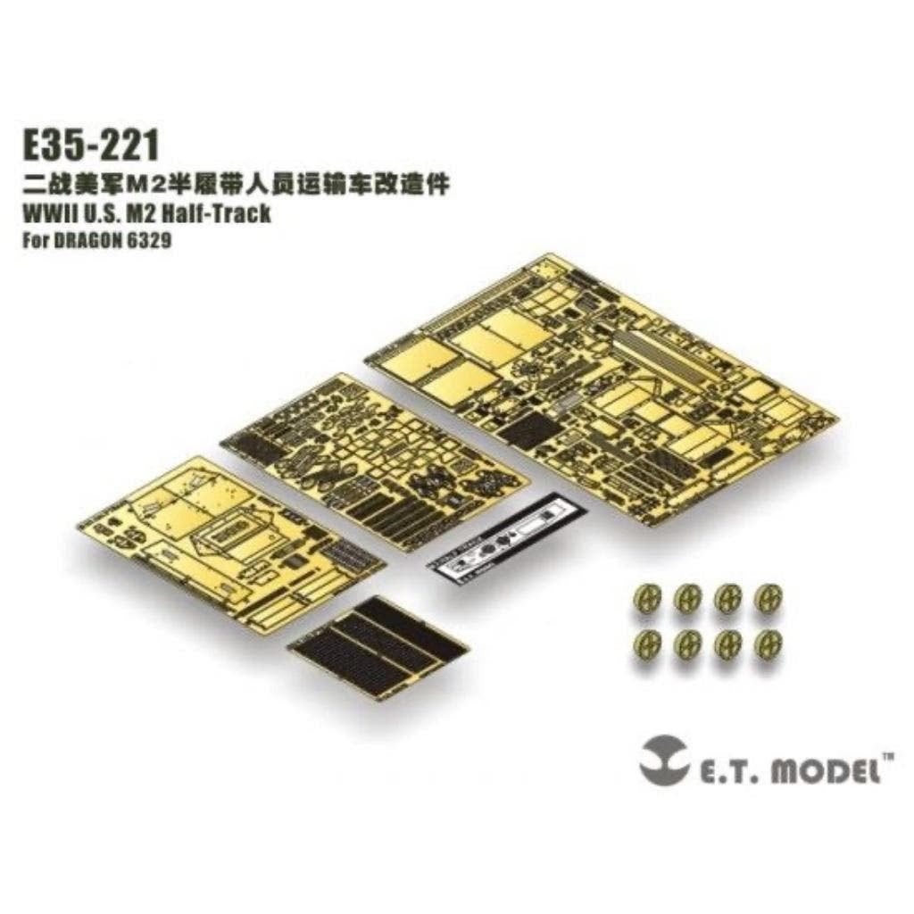 ET MODEL	E35-221	M2 Half-Track  6329	pe set 1/35, Overige merken, Tank, Verzenden, 1:32 tot 1:50