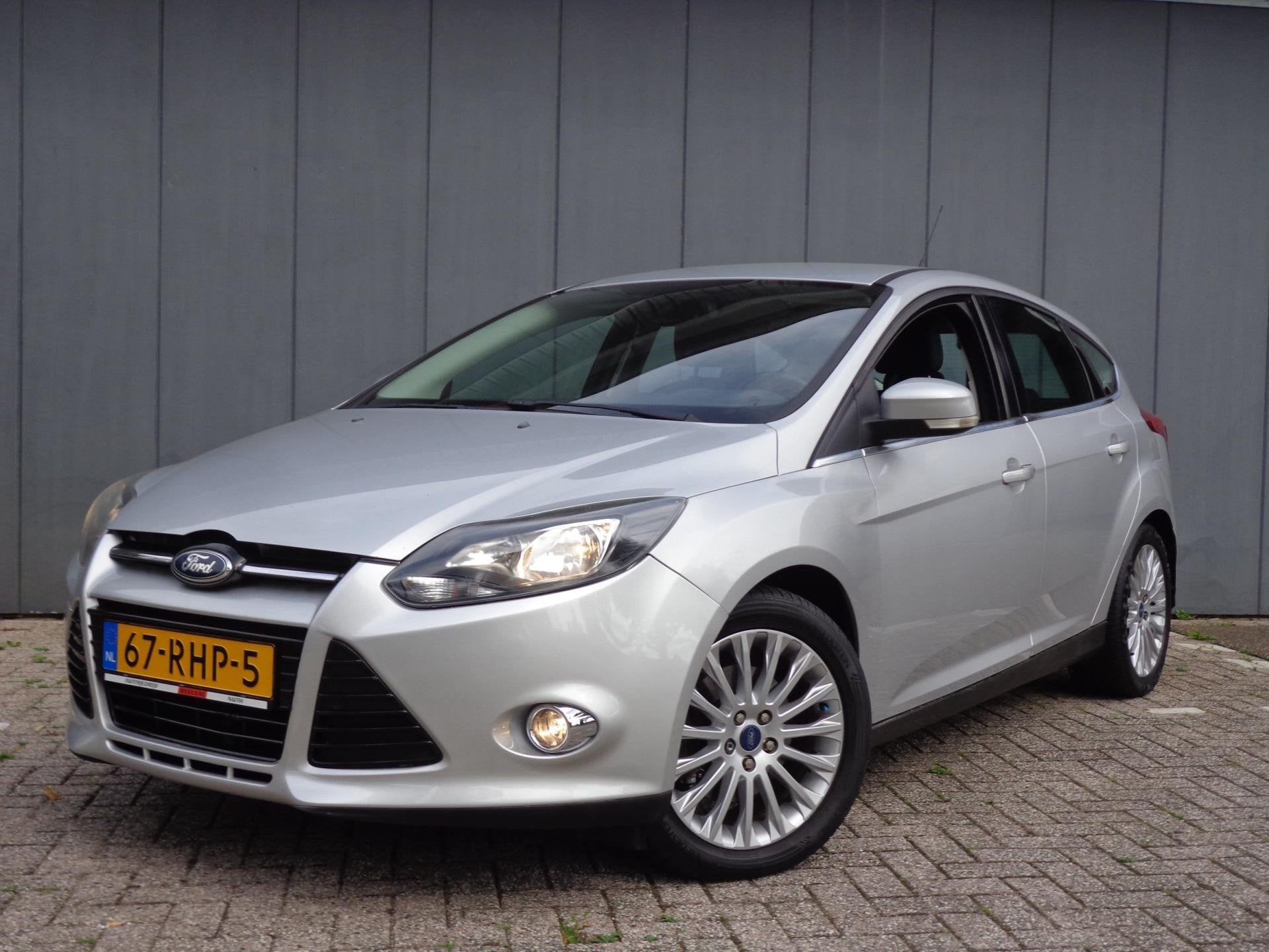 Ford Focus 1.6 EcoBoost Titanium 1 Eig,Vol Onderhoud, Gebruikt, 4 cilinders, 150 pk, Leder en Stof