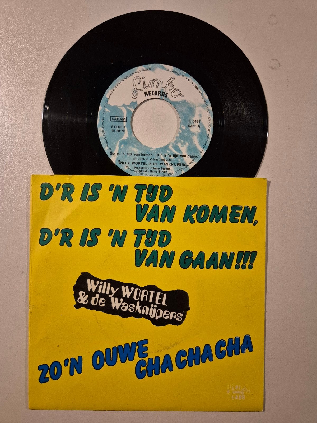 Willy Wortel-D'r is 'n tijd van komen, Ophalen of Verzenden, Zo goed als nieuw, 7 inch, Levenslied of Smartlap