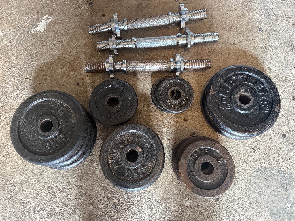 Haltergewichten ijzer, Ophalen, Gebruikt, Dumbbell