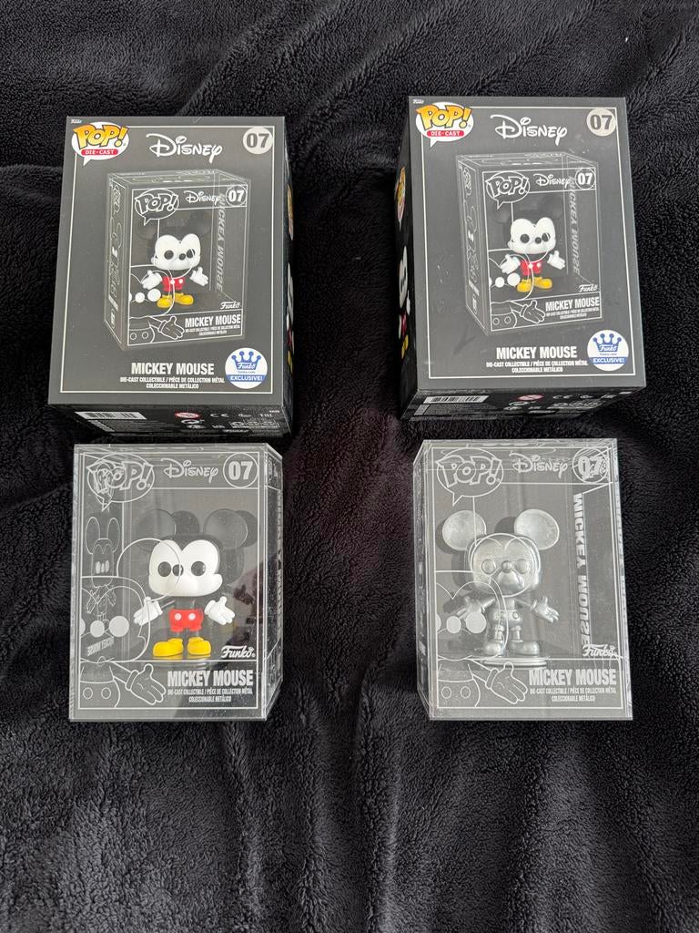Mickey Mouse Die-Cast set #07 (Standaard & Chase), Ophalen of Verzenden, Mickey Mouse, Nieuw, Beeldje of Figuurtje