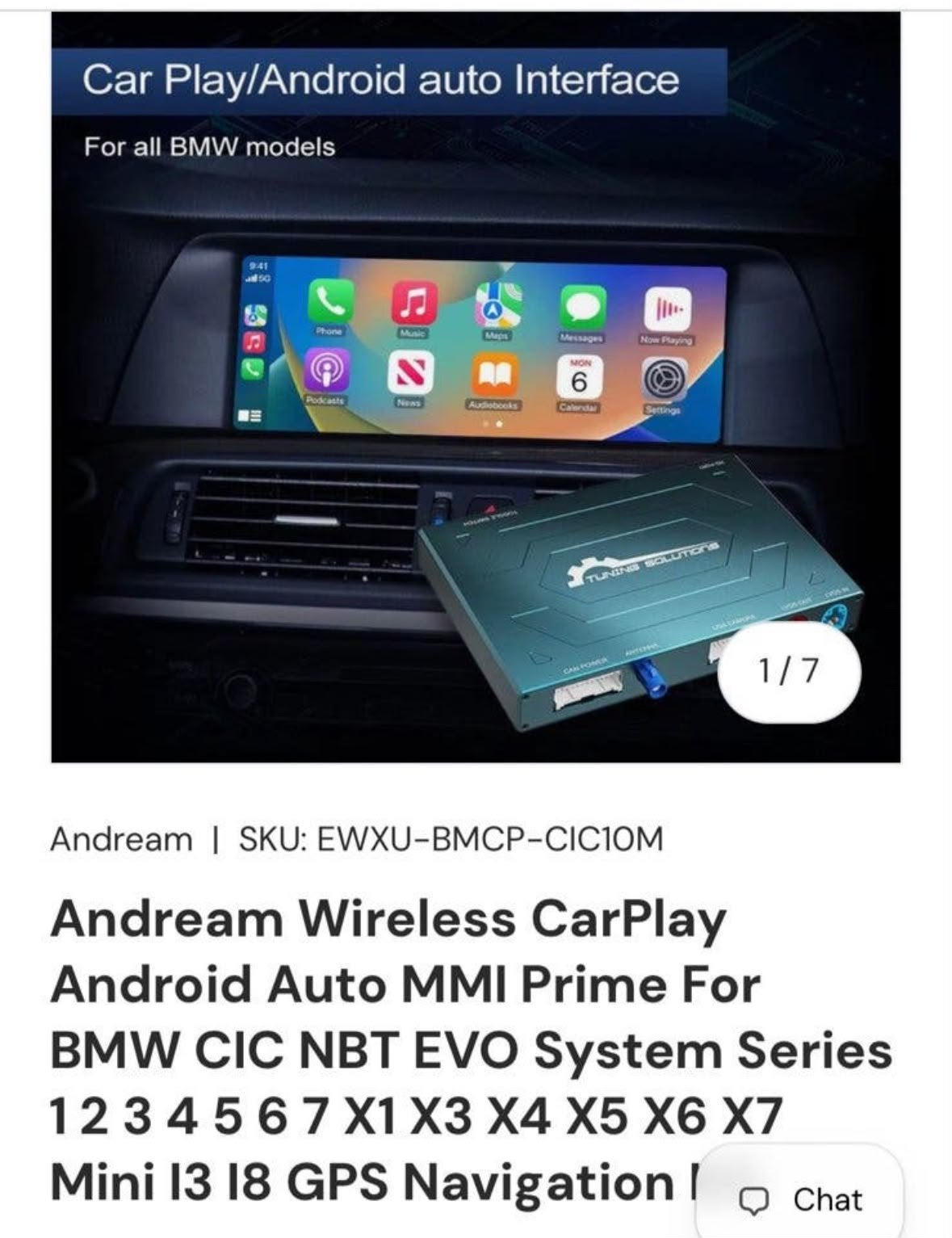 Andream Wireless Carplay, Ophalen of Verzenden, Gebruikt
