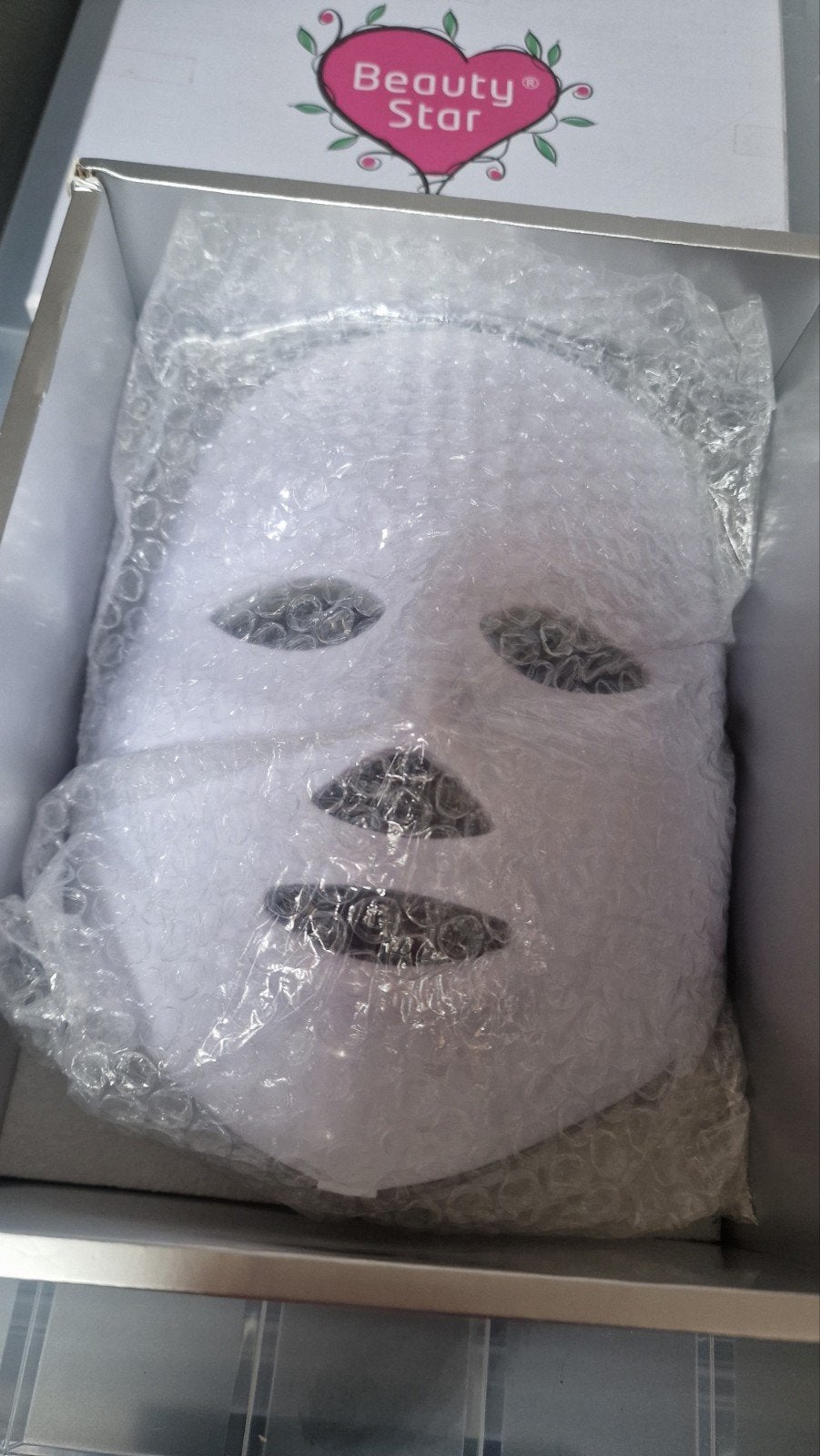 Led Gezichtsmasker Beauty Star, Ophalen of Verzenden, Nieuw, Gehele gezicht